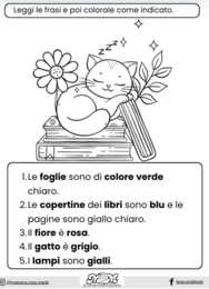 Leggo e Coloro: mini libretto per la lettura e la comprensione