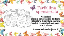 Laboratorio di Primavera: kit 8 SCHEDE ATTIVITA' sulla poesia "FARFALLINA SPENSIERATA"