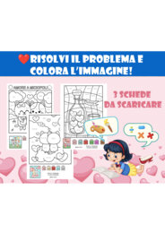 ❤️ Risolvi il problema e colora l’immagine!