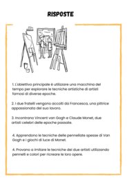 Domande di Comprensione e Risposte sul Libro "Il Meraviglioso Mondo dell'Arte" - Volume 3