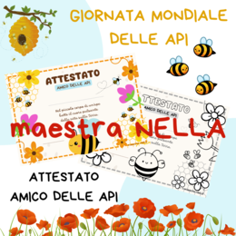 attestato amico delle api
