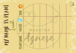 Plants cartellone motivazionale e plant checklist