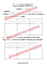 MATERIA E PASSAGGI DI STATO