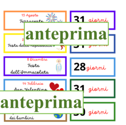Concretizzare il tempo- catena dell'anno Montessori