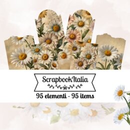 Margherite - 95 elementi decorativi per agende e quaderni