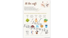 Set of tasks/ Worksheet/ Tasks/ Speaking/vocabulary/ Classes 4-6/ Primary school 4-6/ Classes 4-8/ At the cafe/ Cafe/ Practical/ Ready-made lesson/Insieme di compiti/foglio di lavoro/compiti/parlare/vocabolario. Classi 4-6/ Scuola primaria 4-6/ Classi 4-