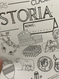 Copertina di storia Classe Quinta