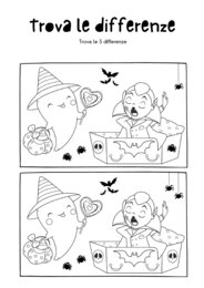 Trova le differenze. Halloween