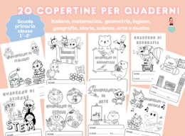 Copertine quaderni classe prima e seconda