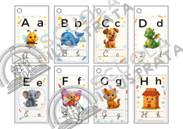 Flash Cards Alfabeto lettere straniere