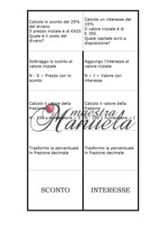 Quaderno Interattivo: Percentuale (sconto e interesse)