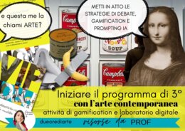 Usa l'arte contemporanea per iniziare il programma di terza media
