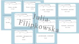 Present Simple/ Speaking cards/ Speaking/ Set/ Package/ Conversations/ Grades 4-8/ Grades 4-6/ Grades 6-8/ Primary school/ Warm-up/ Warm-up/ Speaking cards/ Grammar/ Speaking cards grammar / Grammar cards/ Present Simple/ Schede parlanti/ Conversazione/ 