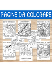 💛 Pagine da Colorare per Dire “Auguri Papà!”