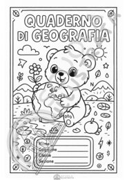 Copertine quaderni di Geografia da colorare per tutte le classi