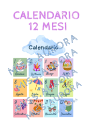 Calendario 12 mesi