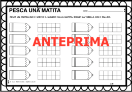 PESCA UNA MATITA E CONTA FINO A 20