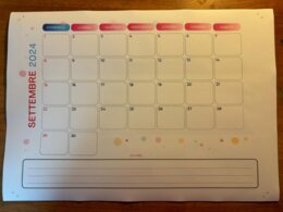 Planner mensile da tavolo