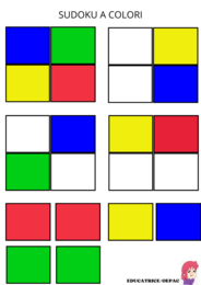 colori: 23 schede didattiche di logica e segui la traccia