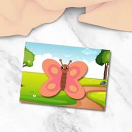Lavoretto primavera per bambini - Farfalla artistica
