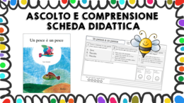 Un pesce è un pesce - scheda didattica comprensione