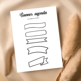 Banner agenda da stampare e personalizzare