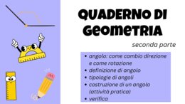 Quaderno GEOMETRICA classe TERZA (SECONDA PARTE)