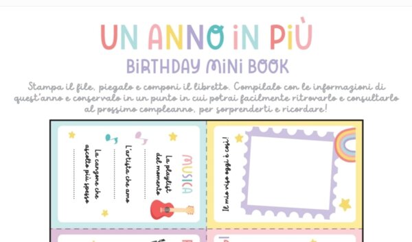 Mini Birthday Book
