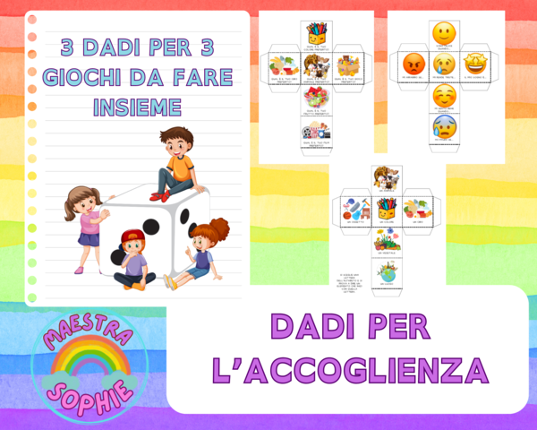 3 DADI PER GIOCARE A CONOSCERCI MEGLIO - ACCOGLIENZA