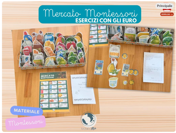 Mercato Montessori - Esercizi con gli Euro
