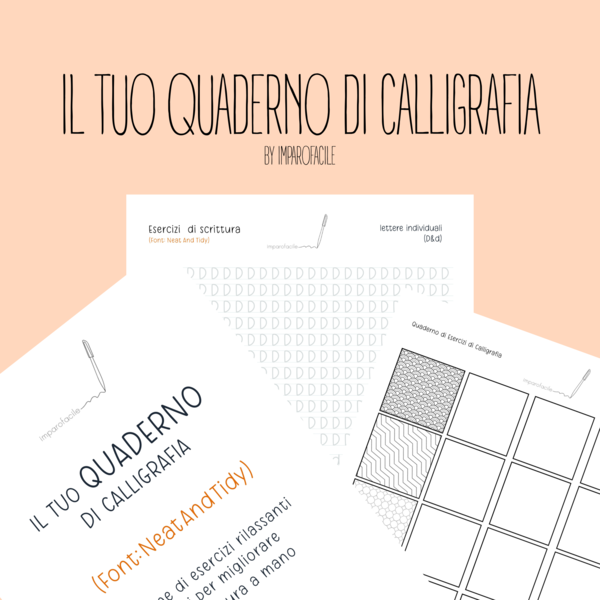 Quaderno di Calligrafia – Esercizi per migliorare la scrittura a mano