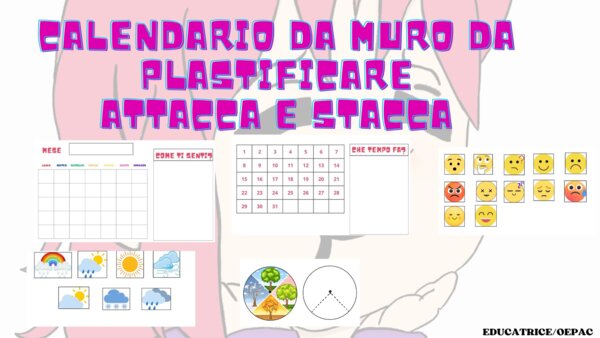 Calendario con attacca e stacca