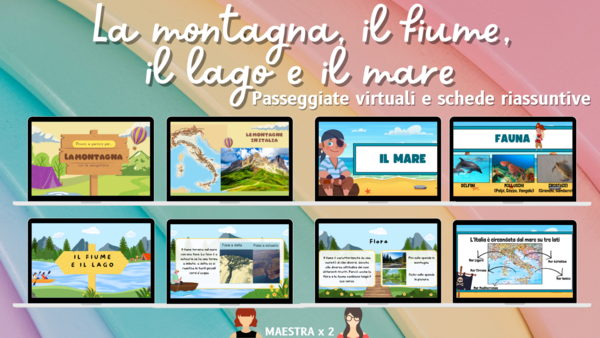 Passeggiate virtuali - la montagna, il fiume, il lago e il mare