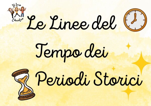 Le linee del tempo dei periodi storici