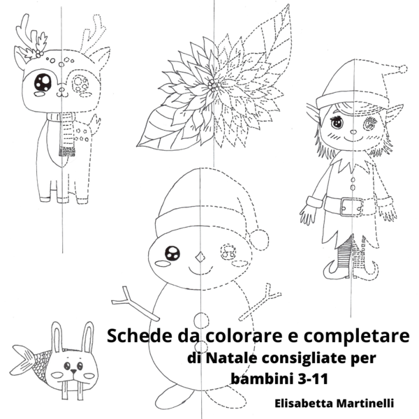 Scheda del pupazzo di Natale da colorare e completare