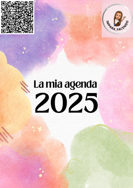 Agenda 2025 del mese di Gennaio con QR CODE di attività per bambini