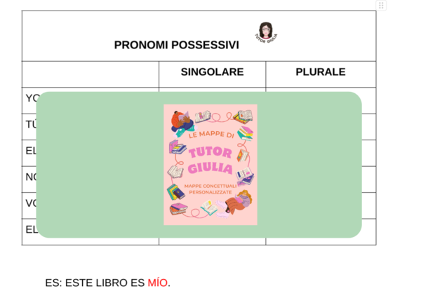 SPAGNOLO: I PRONOMI POSSESSIVI