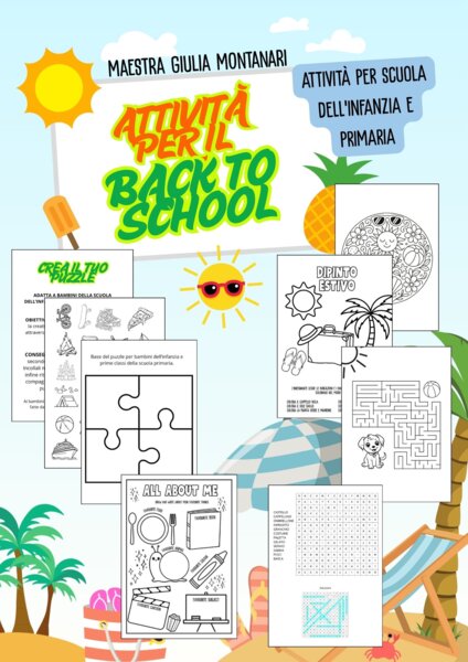 KIT ATTIVITÀ PER IL BACK TO SCHOOL (scuola infanzia e scuola primaria)