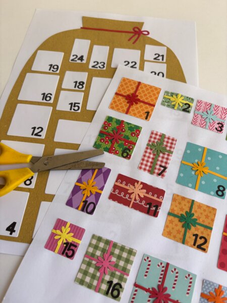 IL SACCO DI BABBO NATALE (calendario dell'avvento)