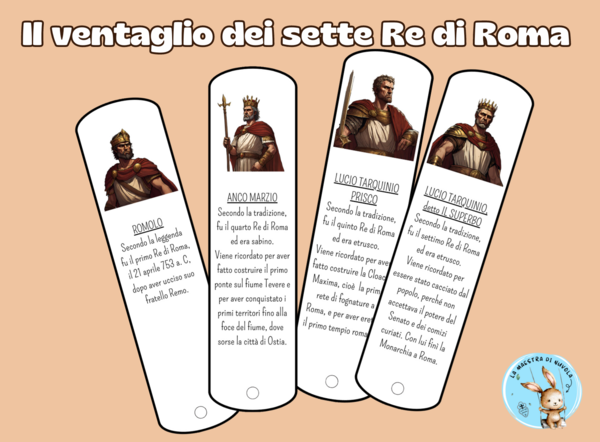 Il ventaglio dei sette Re di Roma