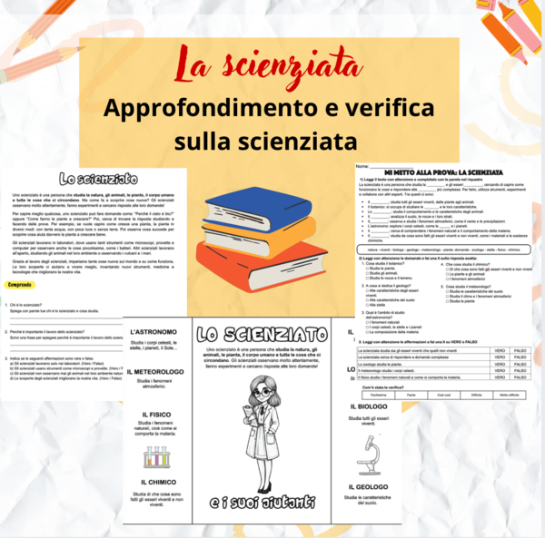 Lo scienziato - Approfondimento teorico e verifica