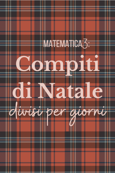 Compiti di Natale classe 3