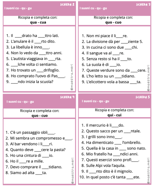 Carte ortografiche 4