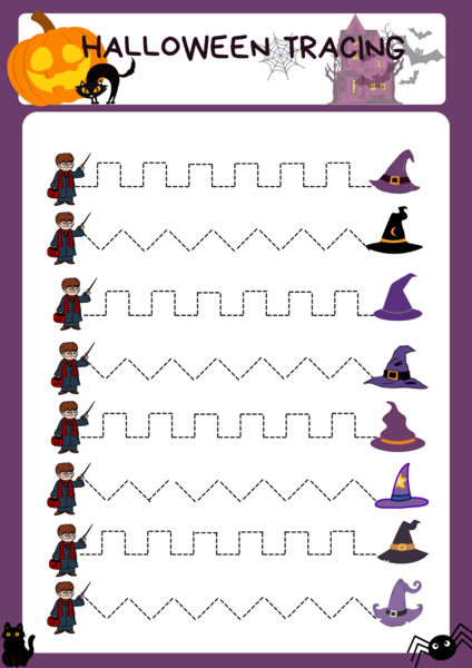 Halloween tracing