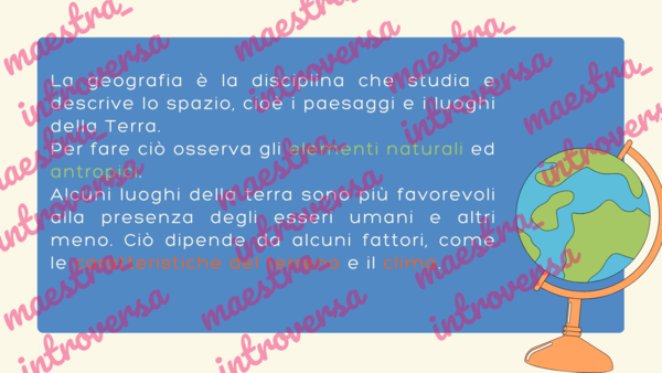 Materiali geografia classe terza