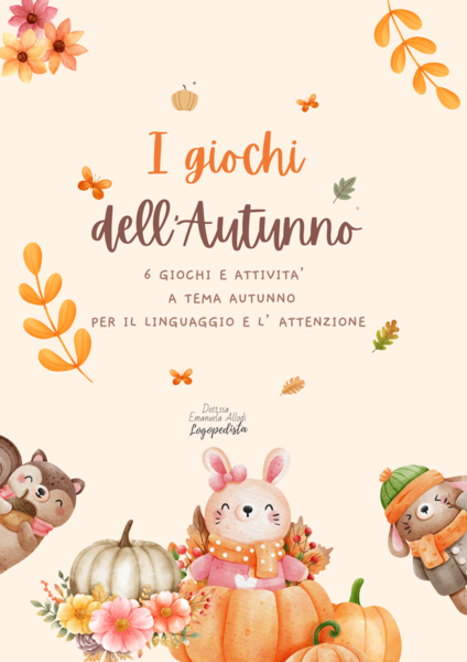 Schede didattiche "I giochi dell'Autunno"