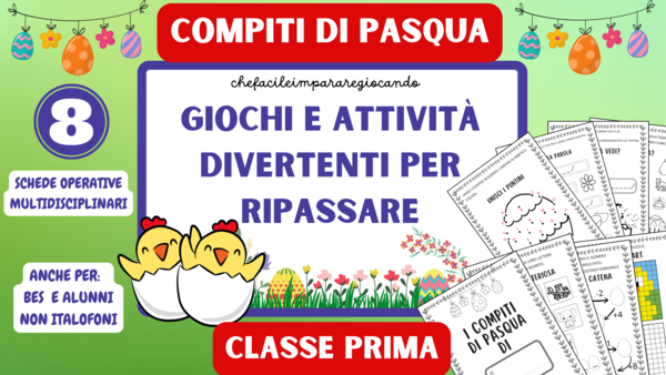 COMPITI DI PASQUA - CLASSE PRIMA