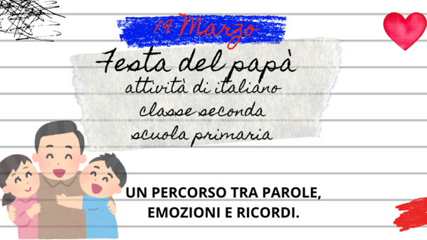 Festa del papà. Attività di italiano classe seconda scuola primaria