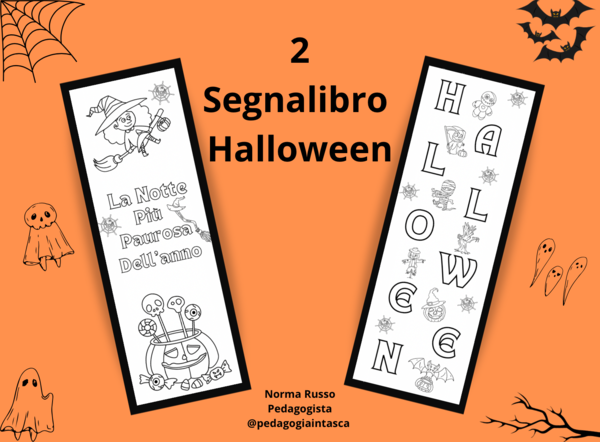 2 segnalibro Halloween