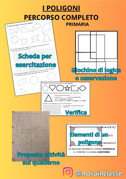 I POLIGONI - Percorso completo attuato in una II primaria ma adattabile anche a una III